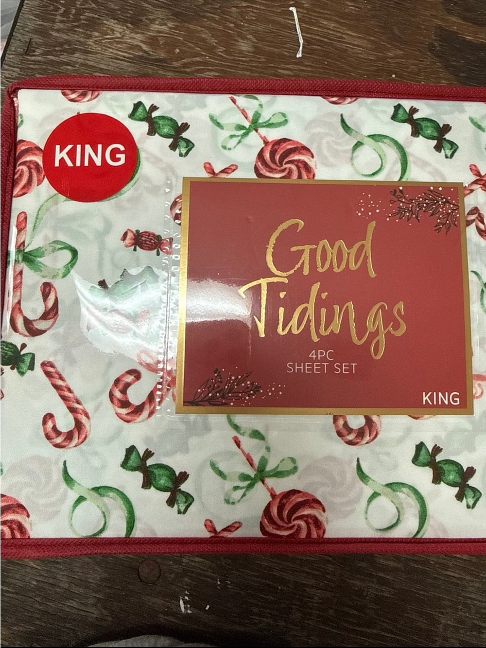 King Holiday Sheet Set - Red & Green